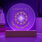 Find Peace Mandala Wall Art – Calm Mind Open Heart Spiritual Dove Decor