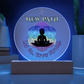 New Path Buddha Plaque – Let Go Grow Strong Rainbow Chakra Decor