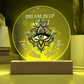 Dream Deep – Follow Stars. Trust Light. | Boho Visionary Acrylic Plaque Gift