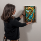 Sea Serpent – Stained Glass Style Metal Wall Art
