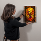 Rising Phoenix – Stained Glass Style Metal Wall Art