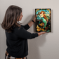 Mermaid – Stained Glass Style Metal Wall Art