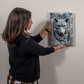 Vorenth | Wolf Metal Wall Art – High Gloss Print with Embossed-Style Detail (Not 3D)