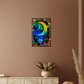 Crescent Moon – Stained Glass Style Metal Wall Art