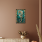 Seahorse – Stained Glass Style Metal Wall Art