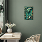 Caelumi | Dolphin Metal Wall Art – High Gloss Print with Embossed-Style Detail (Not 3D)