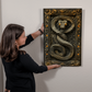 Virexis | Serpent Metal Wall Art – High Gloss Print with Embossed-Style Detail (Not 3D)
