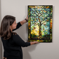 Tree of Life – Stained Glass Style Metal Wall Art