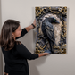 Corvex | Raven Metal Wall Art – High Gloss Print with Embossed-Style Detail (Not 3D)