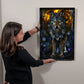 Wolf – Stained Glass Style Metal Wall Art