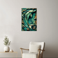 Caelumi | Dolphin Metal Wall Art – High Gloss Print with Embossed-Style Detail (Not 3D)