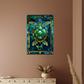 Sea Turtle – Stained Glass Style Metal Wall Art