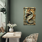 Ashbane | Dragon Metal Wall Art – High Gloss Print with Gothic Frame Detail (Not 3D Embossed)