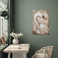 Seraphine | Swan Metal Wall Art – High Gloss Print with Embossed-Style Detail (Not 3D)