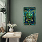 Sea Turtle – Stained Glass Style Metal Wall Art