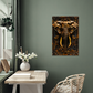 Aurembra | Elephant Metal Wall Art – High Gloss Print with Embossed-Style Detail (Not 3D)