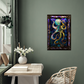 Octopus – Stained Glass Style Metal Wall Art