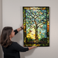 Tree of Life – Stained Glass Style Metal Wall Art