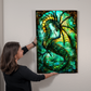 Sea Dragon – Stained Glass Style Metal Wall Art