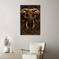 Aurembra | Elephant Metal Wall Art – High Gloss Print with Embossed-Style Detail (Not 3D)