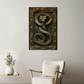 Virexis | Serpent Metal Wall Art – High Gloss Print with Embossed-Style Detail (Not 3D)