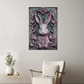 Thistelle | Rabbit Metal Wall Art – High Gloss Print with Embossed-Style Detail (Not 3D)