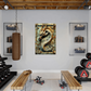 Ashbane | Dragon Metal Wall Art – High Gloss Print with Gothic Frame Detail (Not 3D Embossed)