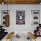 Thistelle | Rabbit Metal Wall Art – High Gloss Print with Embossed-Style Detail (Not 3D)