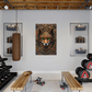 Sylvara | Fox Metal Wall Art – High Gloss Print with Embossed-Style Detail (Not 3D)