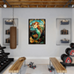 Mermaid – Stained Glass Style Metal Wall Art