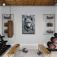 Vorenth | Wolf Metal Wall Art – High Gloss Print with Embossed-Style Detail (Not 3D)