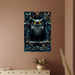 Noctyra | Owl Metal Wall Art – High Gloss Print with Ornate Gothic Frame (Not 3D Embossed)