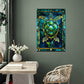 Sea Turtle – Stained Glass Style Metal Wall Art