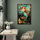 Mermaid – Stained Glass Style Metal Wall Art