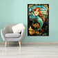 Mermaid – Stained Glass Style Metal Wall Art