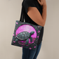 Boho Purple Spirit Turtle Tote – Nature-Inspired & Artistic