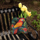 Layered-Looking Tropical Parrot Tote Bag – Vibrant Jungle-Inspired Carryall