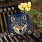 Layered-Looking Mystical Wolf Tote Bag – Spirit Animal Moonlit Design