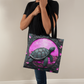 Boho Purple Spirit Turtle Tote – Nature-Inspired & Artistic