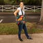 Layered-Looking Tropical Parrot Tote Bag – Vibrant Jungle-Inspired Carryall