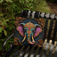 Layered-Looking Regal Elephant Tote Bag – Boho Luxe Sacred Guardian Design