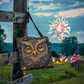 Layered-Looking Owl Tapestry Tote Bag – Earthy Boho Forest Style