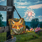 Layered-Looking Forest Fox Tote Bag – Boho Wild Spirit Design