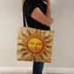 Boho Sunburst – Layered Look Tote Bag
