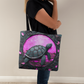 Boho Purple Spirit Turtle Tote – Nature-Inspired & Artistic