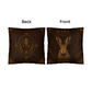 Hare Woodland Pillow, Rustic Throw Pillow, Cabin Decor Cushion, Lodge Style Accent, Wildlife Home Decor