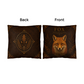 Fox Woodland Pillow, Rustic Throw Pillow, Cabin Decor Cushion, Lodge Style Accent, Wildlife Home Decor