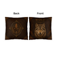 Wolf Woodland Pillow, Rustic Throw Pillow, Cabin Decor Cushion, Lodge Style Accent, Wildlife Home Decor