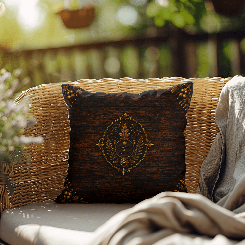 Otter Outdoor Pillow, Woodland Animal Decor, Polyester Patio Cushion, Rustic Cabin Accent, Nature Lover Gift