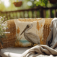 Outdoor Coastal Pelican Pillow – Reversible Premium Throw Cushion for Patio, Porch & Lake House